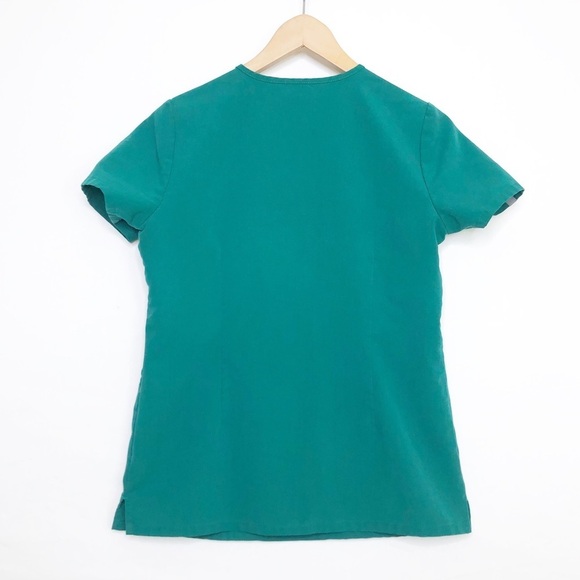 Fix technical collection, green V-neck tunic top - Picture 2 of 8